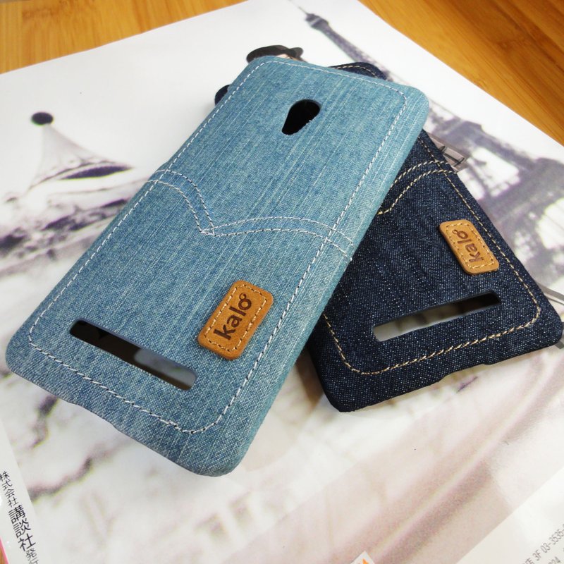 Kalo 卡乐创意 Zenfone 5 个性丹宁造型保护壳-浅蓝 - 其他 - 其他材质 蓝色
