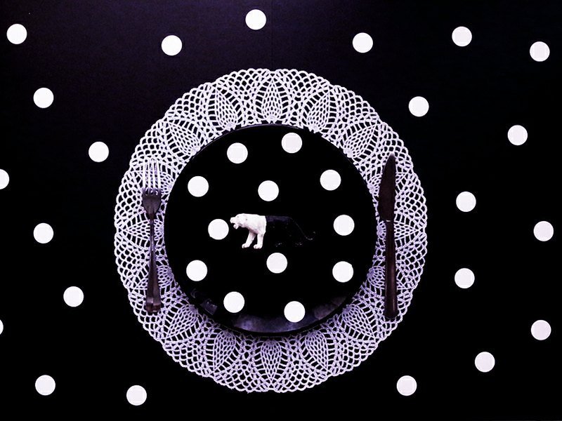 蕾丝花纹餐垫（白） - 厨房用具 - 硅胶 白色