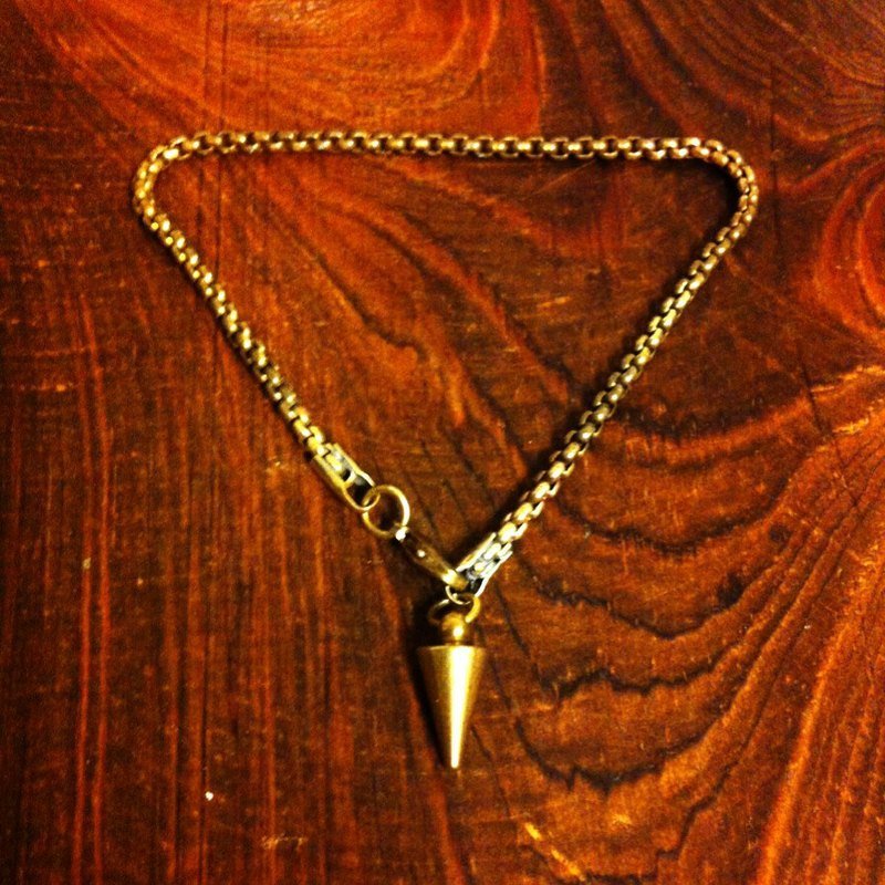 **DORCUS**复古铜金铆钉手炼/纯黄铜/手工制 - 项链 - 其他金属 金色