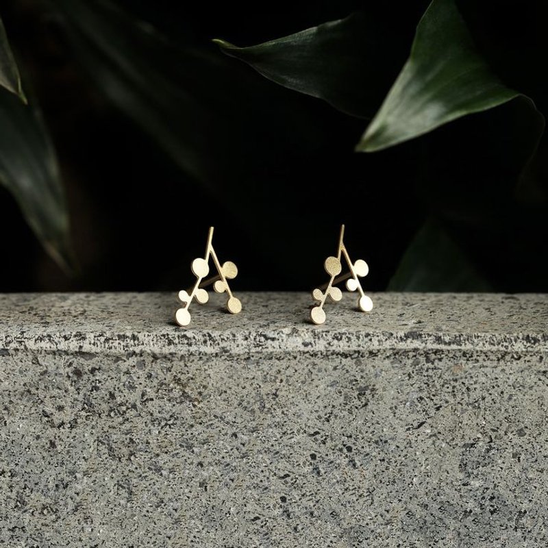 金雪花耳环Snow Days Earrings (XS) - 耳环/耳夹 - 其他金属 