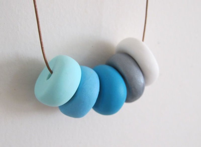 澳洲手作 － 甜甜圈项链 - 项链 - 其他材质 蓝色