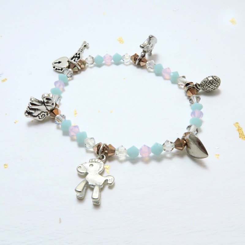 潘朵拉礼物 ◆浅色调 - 日本珠 / 镀银 / 手链 手环 礼物定制设计 - 金工/饰品 - 其他材质 粉红色