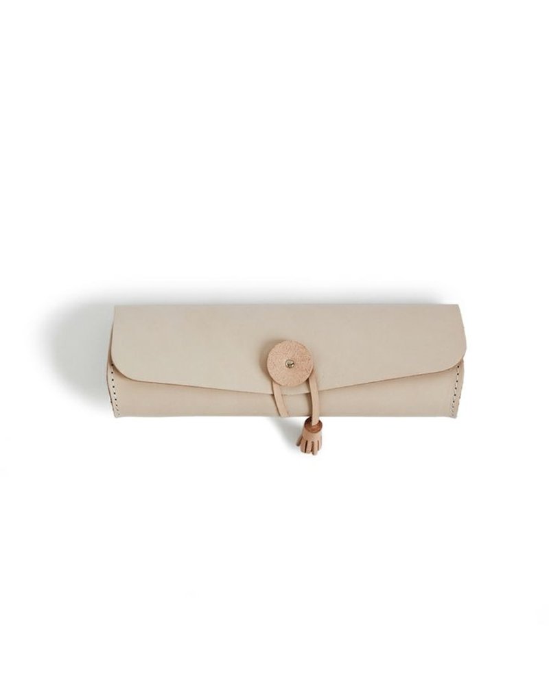 真皮手工铅笔盒 | Hender Scheme - 铅笔盒/笔袋 - 真皮 卡其色