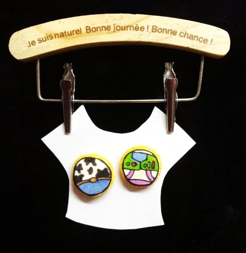 定制款-Who i am？系列耳环组(可改耳夹式) ((满600随机送神秘小礼物)) - 耳环/耳夹 - 其他材质 多色