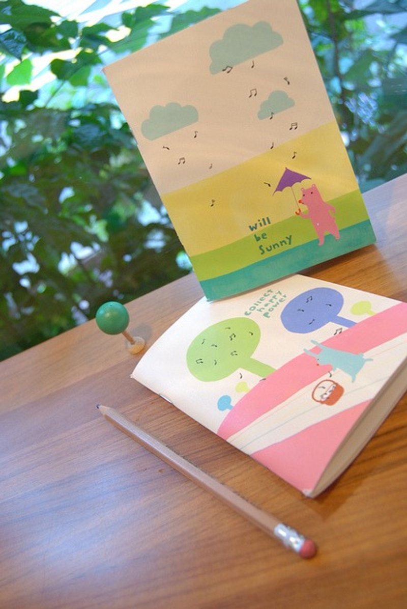 迪梦奇 - Q book彩绘随身记事本 v.3 - 旋转音符 - 笔记本/手帐 - 纸 多色