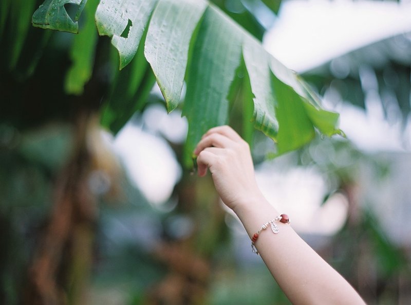 “气 息” 南红包浆玛瑙手链 泰银 手作 独立设计 - 手链/手环 - 宝石 