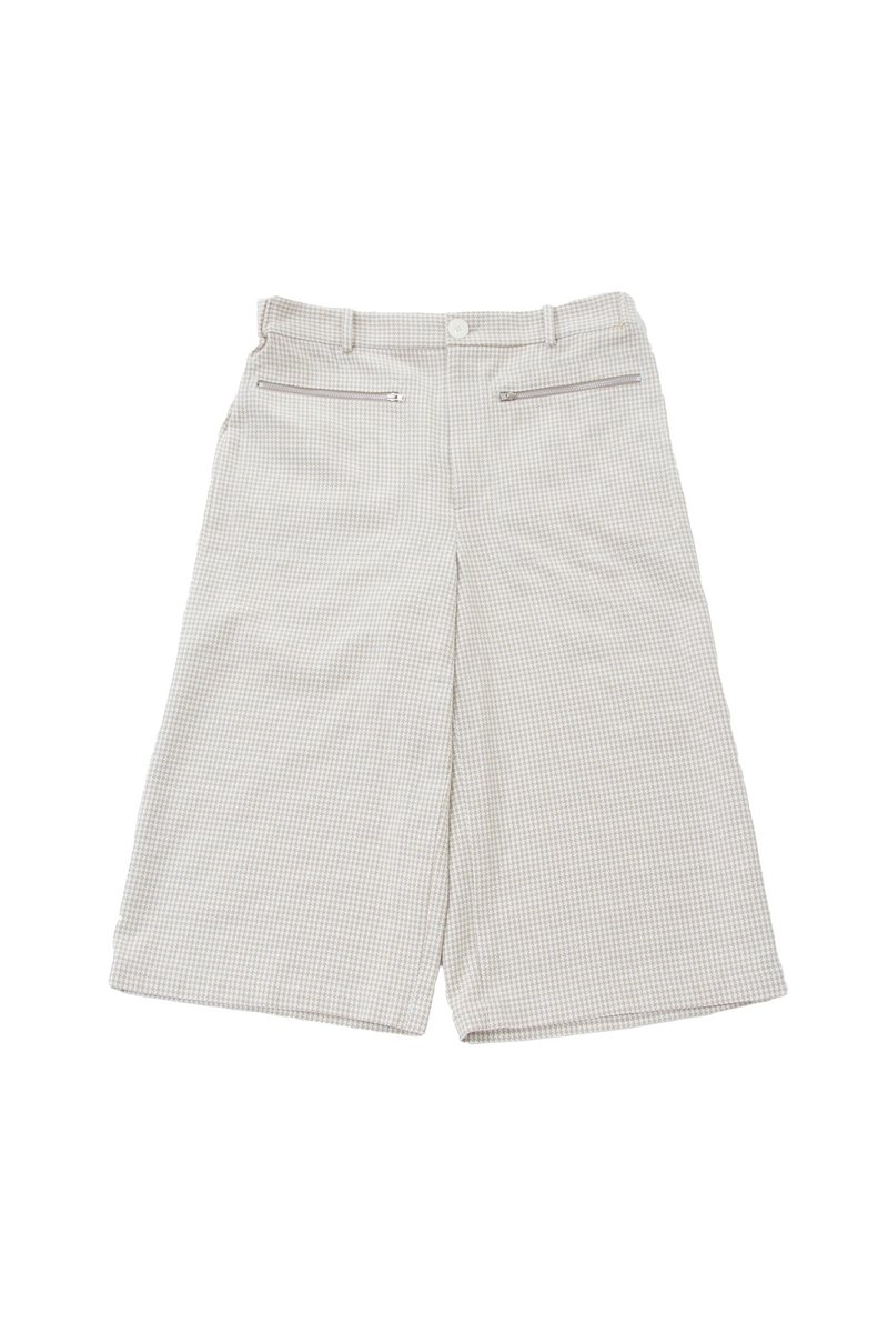 Sevenfold - Zipper pocket wide version pant 拉链口袋宽版长裤 (卡其) - 男士长裤 - 棉．麻 