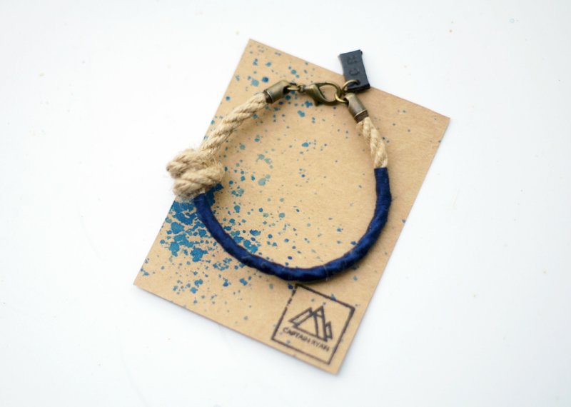 2014春夏 海浪童谣手带和手绘浪花卡 by Captain Ryan - 手链/手环 - 其他材质 蓝色