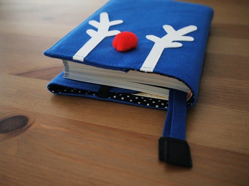 名婷。大鼻麋鹿布书衣(宝蓝) - 证件套/卡套 - 其他材质 