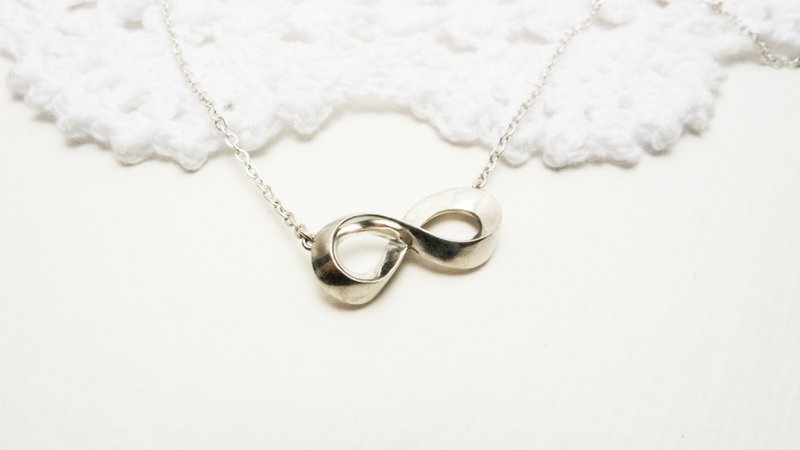 无限大的自己－符号银饰系列。 - 锁骨链 - 其他金属 白色