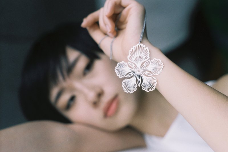 白钢坠饰系列 / 绽凤 / 304白钢 / 项链 - 项链 - 其他金属 白色