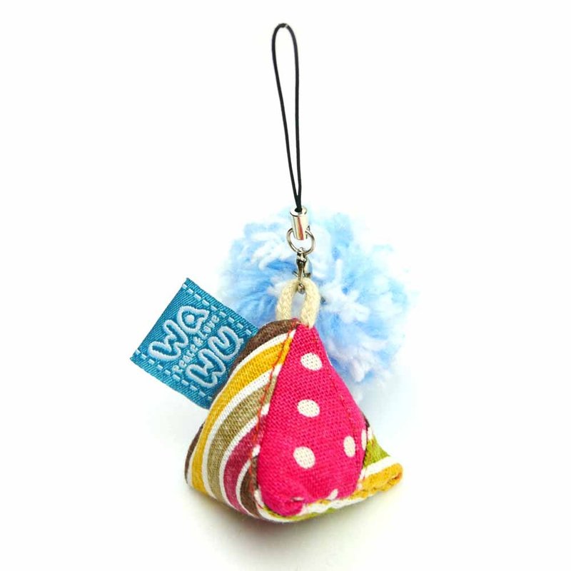 WaWu幸运粽吊饰钥匙圈 (桃点点) 订制款* - 吊饰 - 棉．麻 粉红色