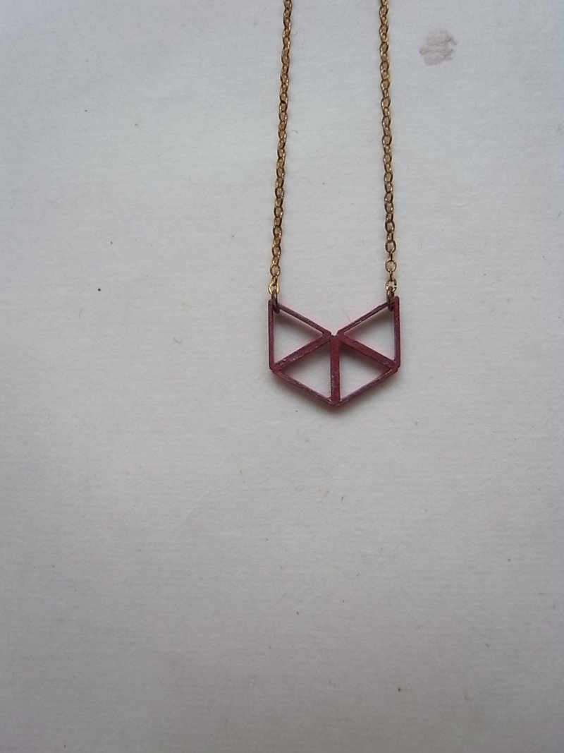 《*20/20》piece together 项炼#10 - 项链 - 其他金属 红色