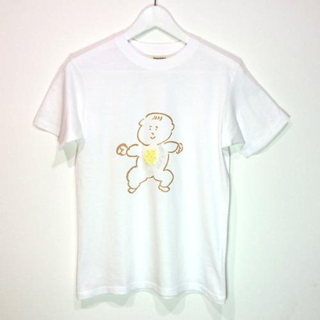futatsukukuri x chiechihiro T-shirts "baby" Gold - 女装 T 恤 - 其他材质 