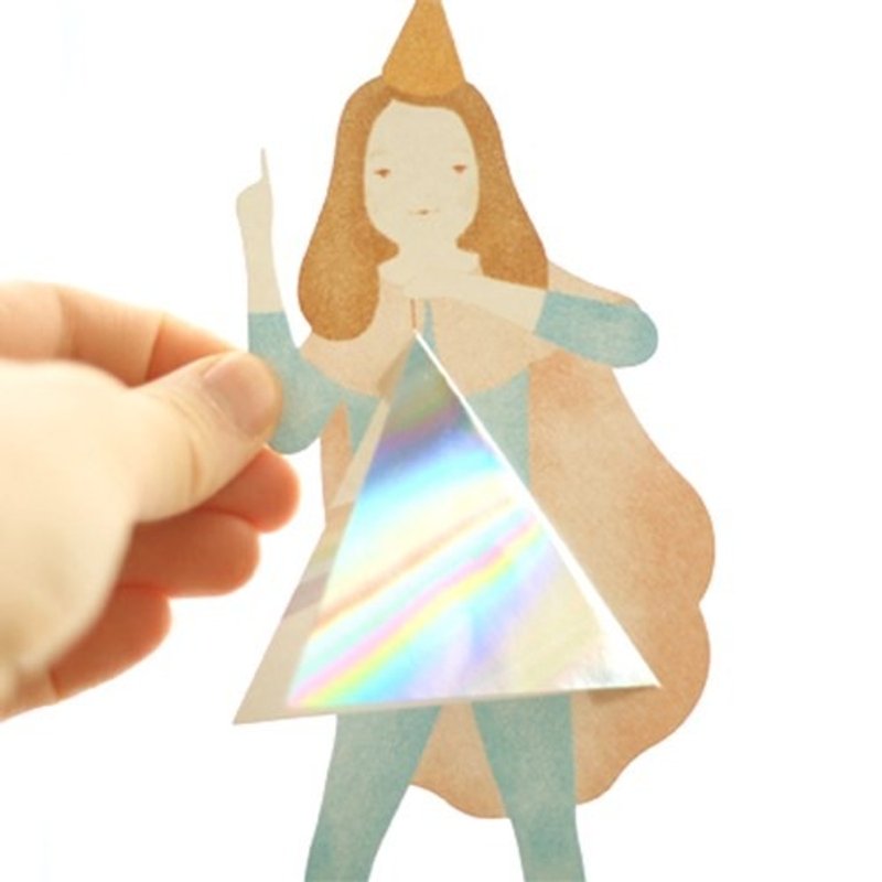 棱镜少女卡片 - 卡片/明信片 - 纸 蓝色