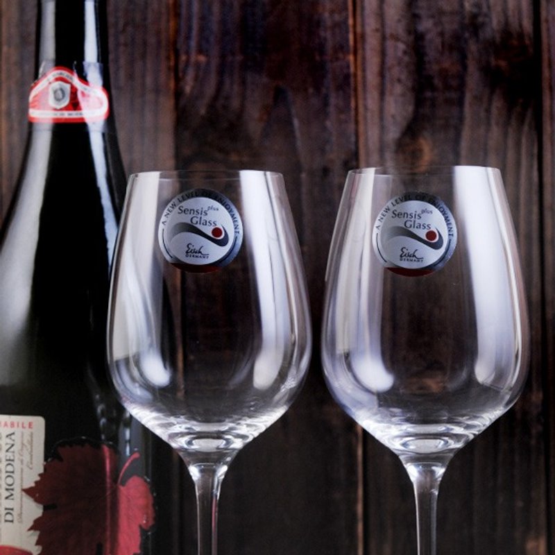 (一对价)310cc【会呼吸的酒杯~快速醒酒杯】德国Eisch水晶玻璃酒杯 结婚纪念 Sensis Glass玻璃雕刻 婚礼刻字酒杯 - 酒杯/酒器 - 玻璃 咖啡色