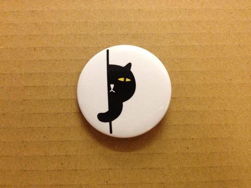 坏猫咪系列小徽章 - 坏猫咪 - 徽章/别针 - 其他金属 白色