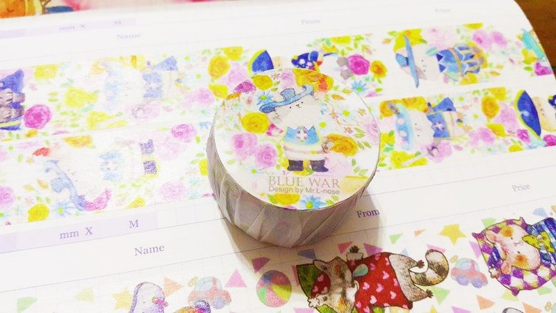 蓝色战争纸胶带(现货) - 纸胶带 - 纸 