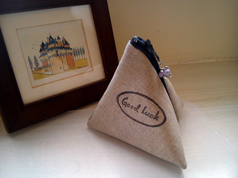 零钱包/万用包_包中的祝福~粽子造型 (可定制化祝福语) - 其他 - 棉．麻 多色