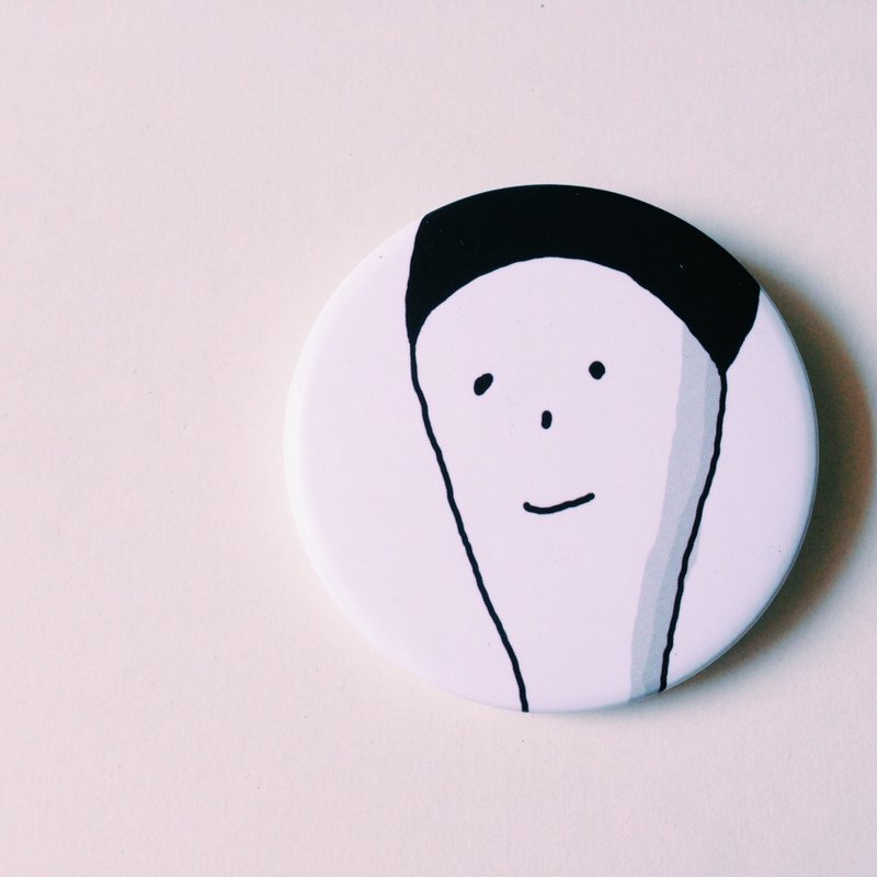 白怪兽 /中胸章 - 徽章/别针 - 塑料 多色