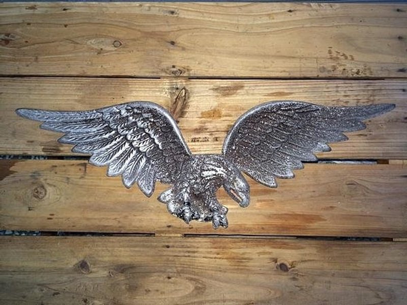 古董老品大雕老鹰吊饰摆饰挂饰挂牌吊牌bauhaus工业风乡村杂货zakka普普风loft北欧风eames咖啡文创轻食摄影 - 墙贴/壁贴 - 其他金属 灰色