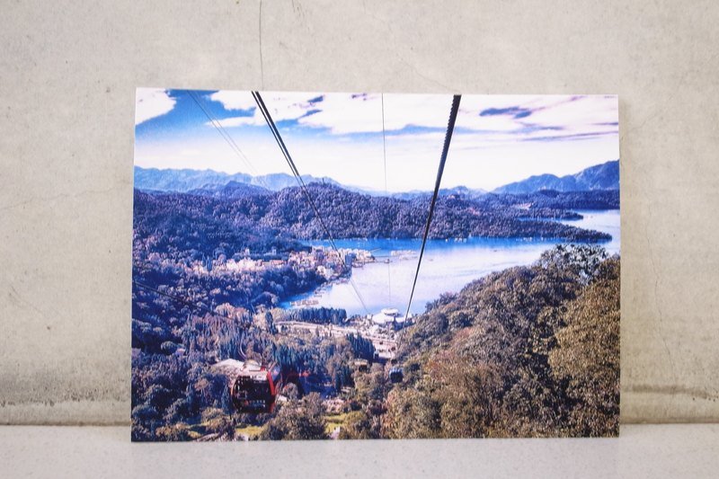 枯木&CryWood手作明信片【009】─日月潭·缓慢 - 卡片/明信片 - 纸 蓝色