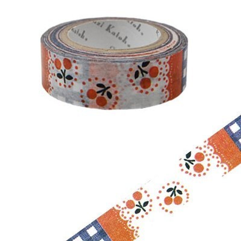 Shinzi Katoh 加藤真治 法式插画 纸胶带(樱桃 KS-MT-10003) - 纸胶带 - 纸 多色