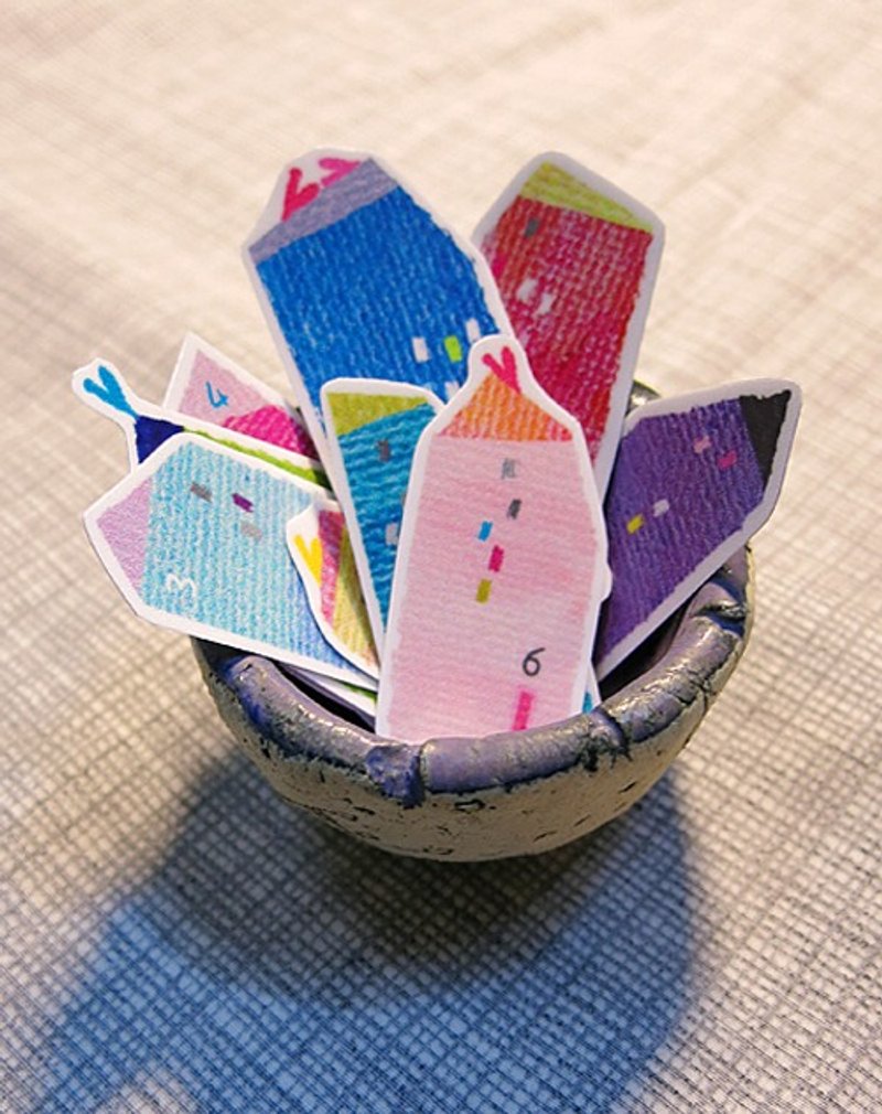 星空下的家。防水厚质贴纸 - 贴纸 - 防水材质 多色