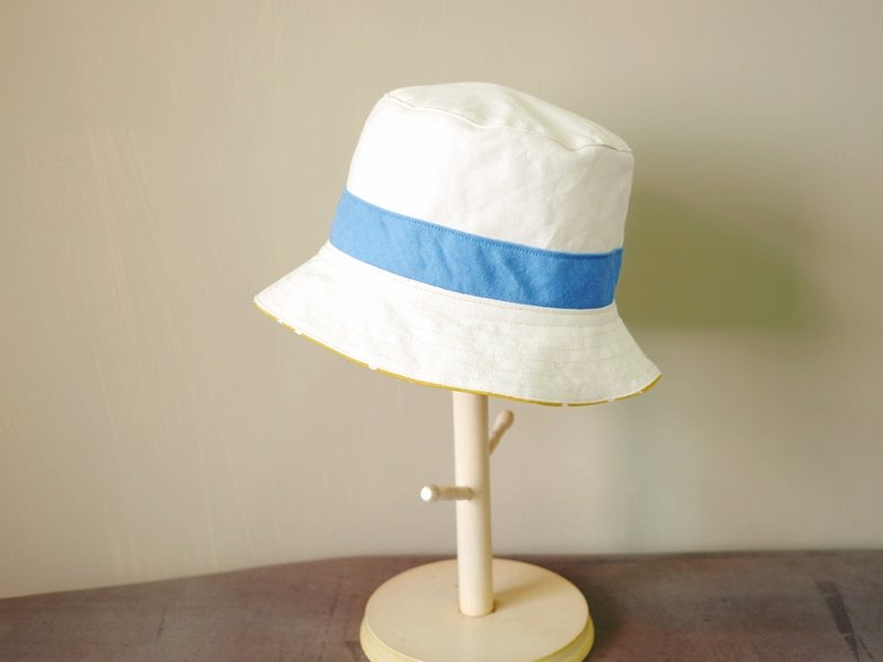 (定制商品) 大人的双面渔夫帽-小白 - 帽子 - 其他材质 白色