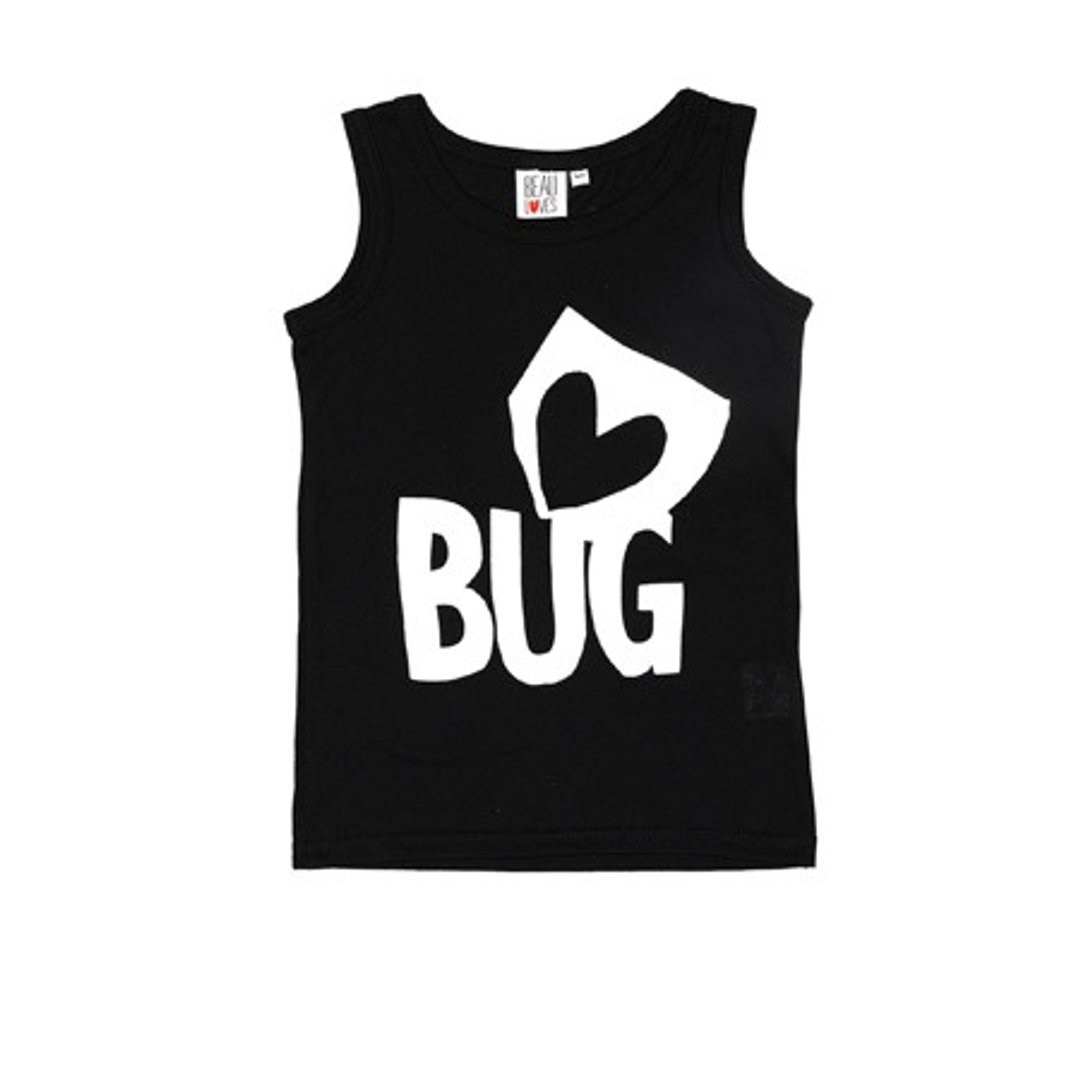 2015春夏 Beau loves 黑色Love bug无袖纯棉背心 - 其他 - 棉 黑色