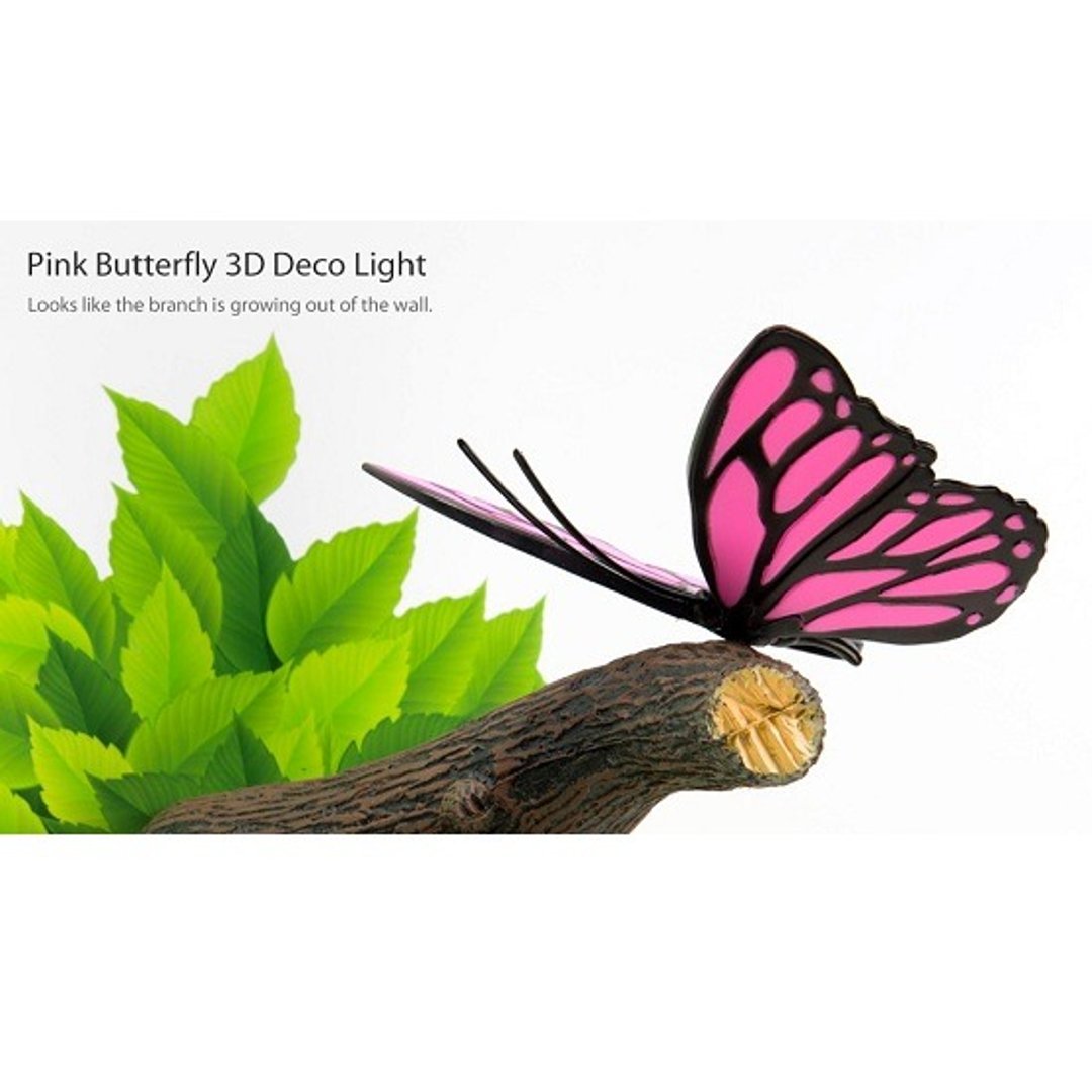 3D Light FX - Nature Series Pink Butterfly - 3D立体造型灯 粉色蝴蝶 - 灯具/灯饰 - 塑料 粉红色