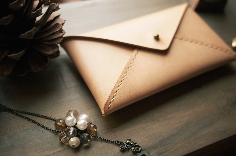 WeWii | 日日信封 手工真皮手机保护套 IPHONE5 HTC ONE | 可客制化-情人节 礼物 女朋友 - 其他 - 真皮 橘色