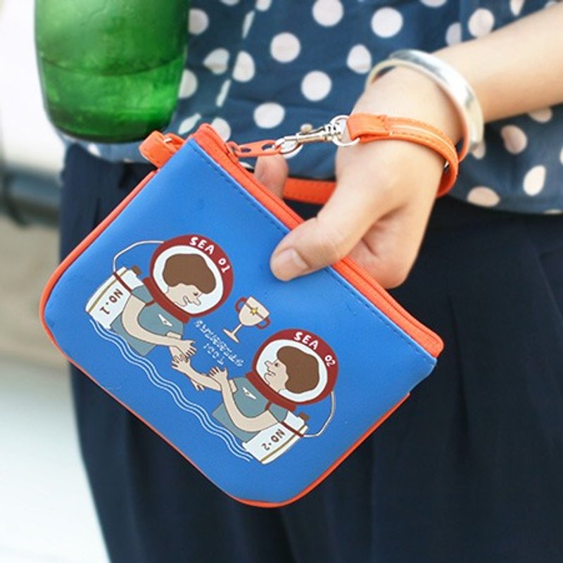 U-PICK原品生活 水上乐园系列-多用零钱包浅灰（目前只剩浅灰） - 零钱包 - 真皮 蓝色