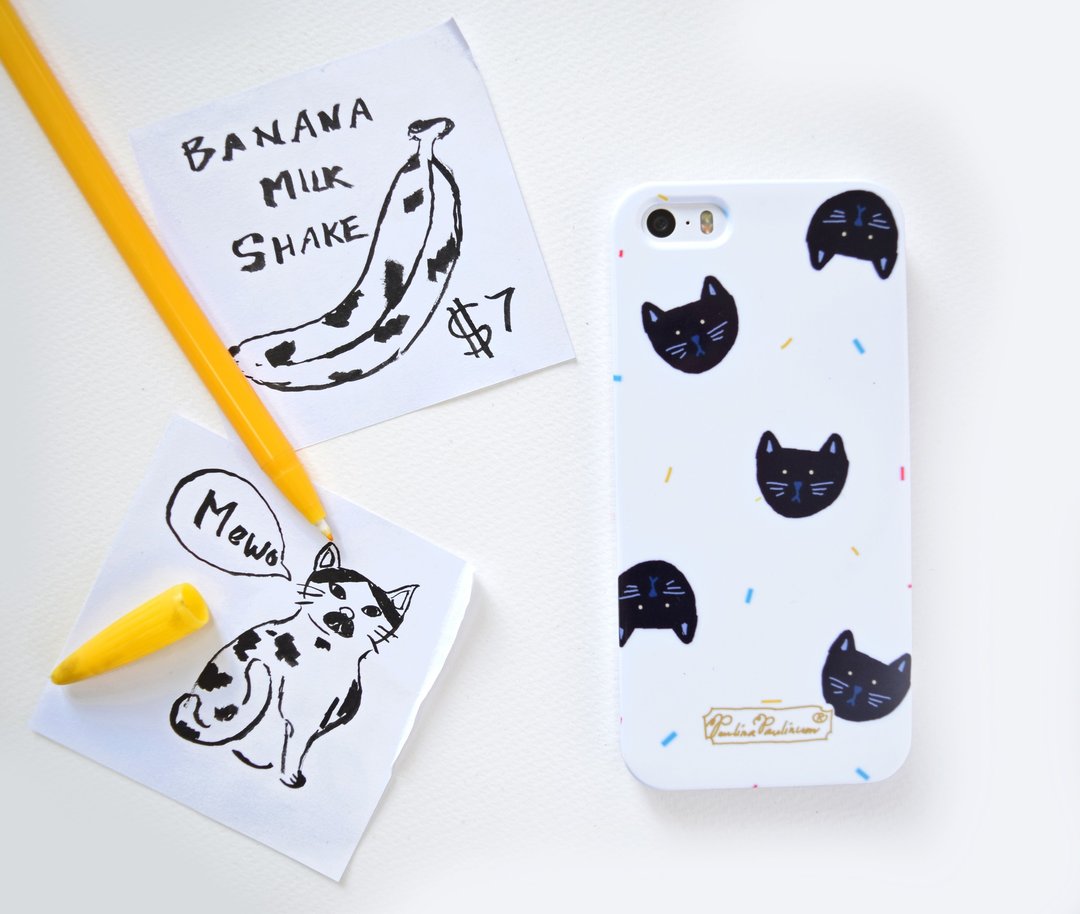 孟买猫 iPhone HTC手机壳 定制型号 刻字 Sony Samsung保护套 缤纷 猫咪手机壳 宠物手机壳 可爱动物 插画 质感 交换礼物 生日礼物   - 手机壳/手机套 - 塑料 白色