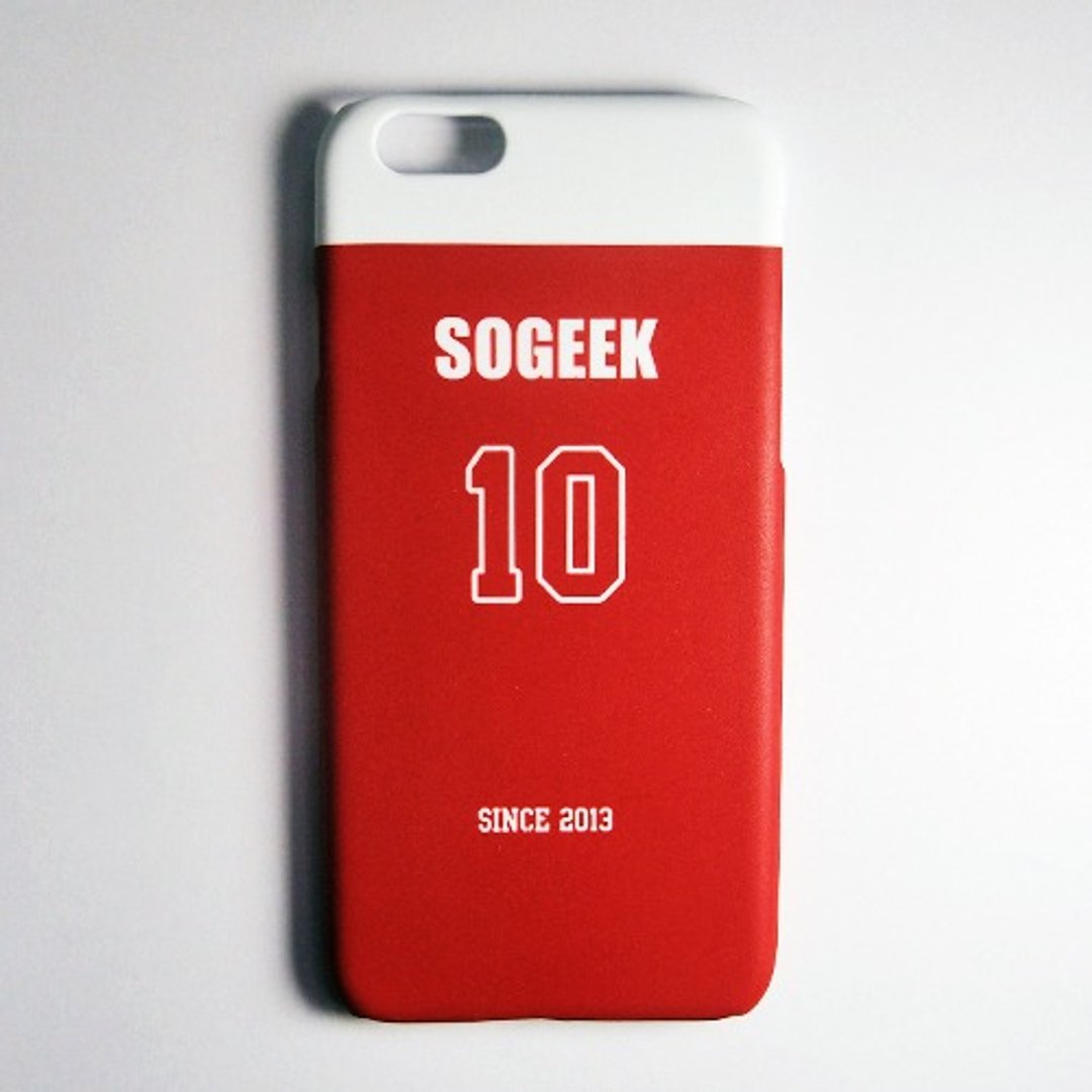 SO GEEK 手机壳设计品牌 THE JERSEY GEEK 球衣背号定制款 046 - 手机壳/手机套 - 塑料 红色