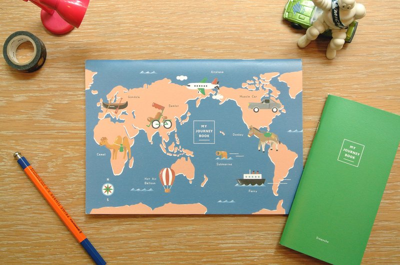 迪梦奇 A Couple of Books 旅游记录本 [交通工具] - 笔记本/手帐 - 纸 蓝色