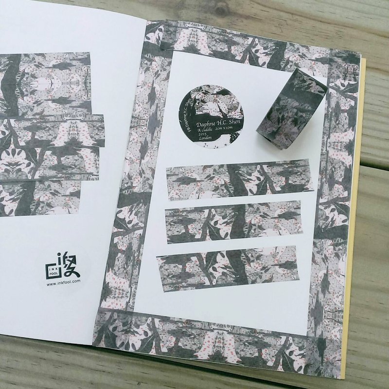 印傻子 A Cuddle 纸胶带 *618快闪款* - 纸胶带 - 纸 