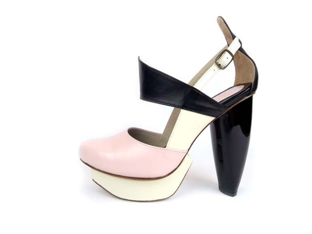 CLAVE 谋杀高跟鞋 宣示-粉-Platform shoe 绝版-下单前询问尺码 - 高跟鞋 - 真皮 粉红色