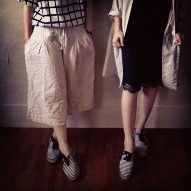 Espadrilles法国草编鞋毕卡索经典绑带款 - 女款休闲鞋 - 植物．花 黑色