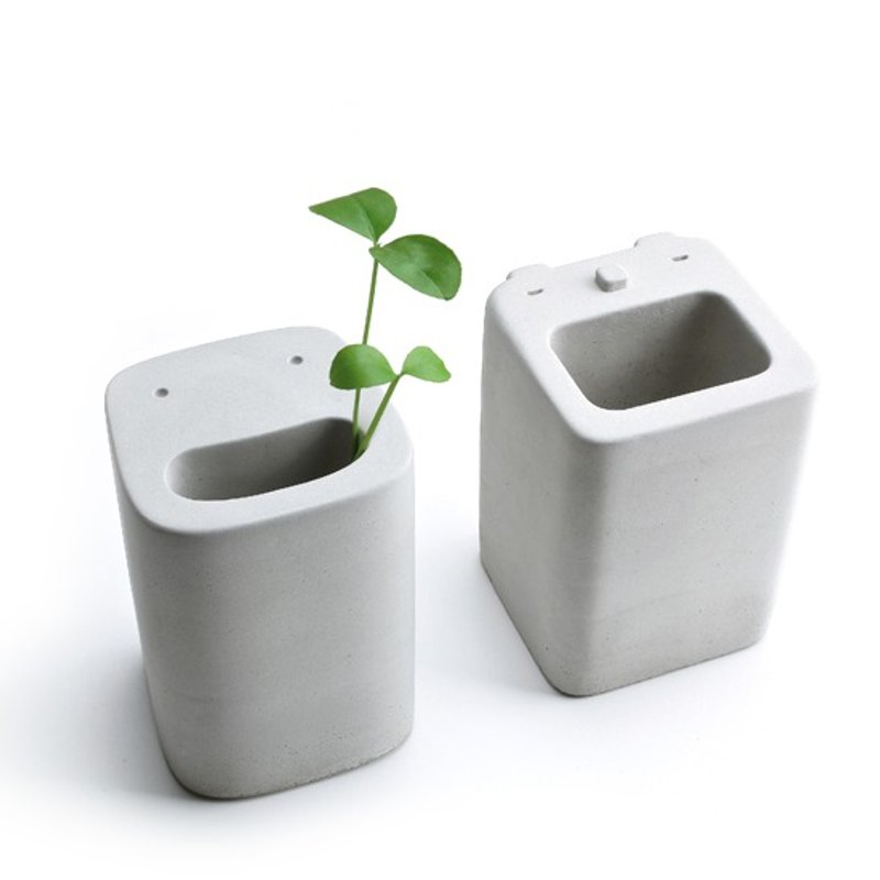 木京 杉 / 早安 ! 牙刷架 & 哇 ! 大笔筒 - 摆饰 - 其他材质 灰色