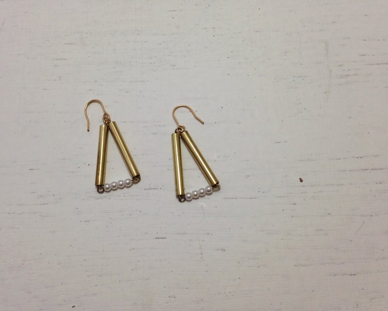 together /。在一起。耳环  Style IV（可改夹式） - 耳环/耳夹 - 其他金属 白色