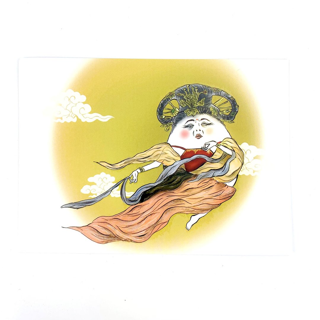 肥蛋娥 明信片 - 卡片/明信片 - 纸 白色