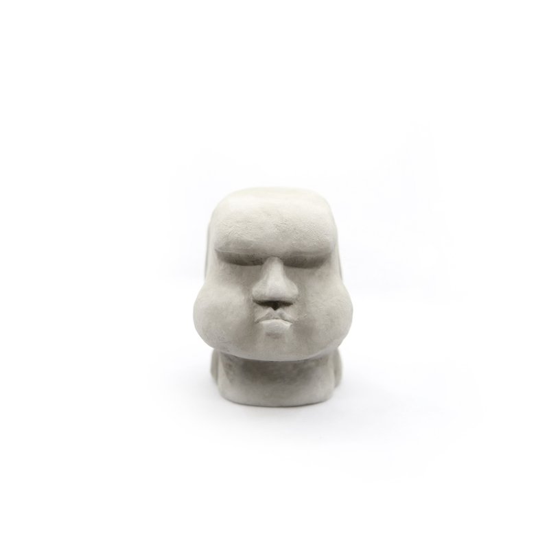 Angry MOAI Aromastone - 闹脾气摩艾石像#2 香氛石 - 摆饰 - 水泥 灰色