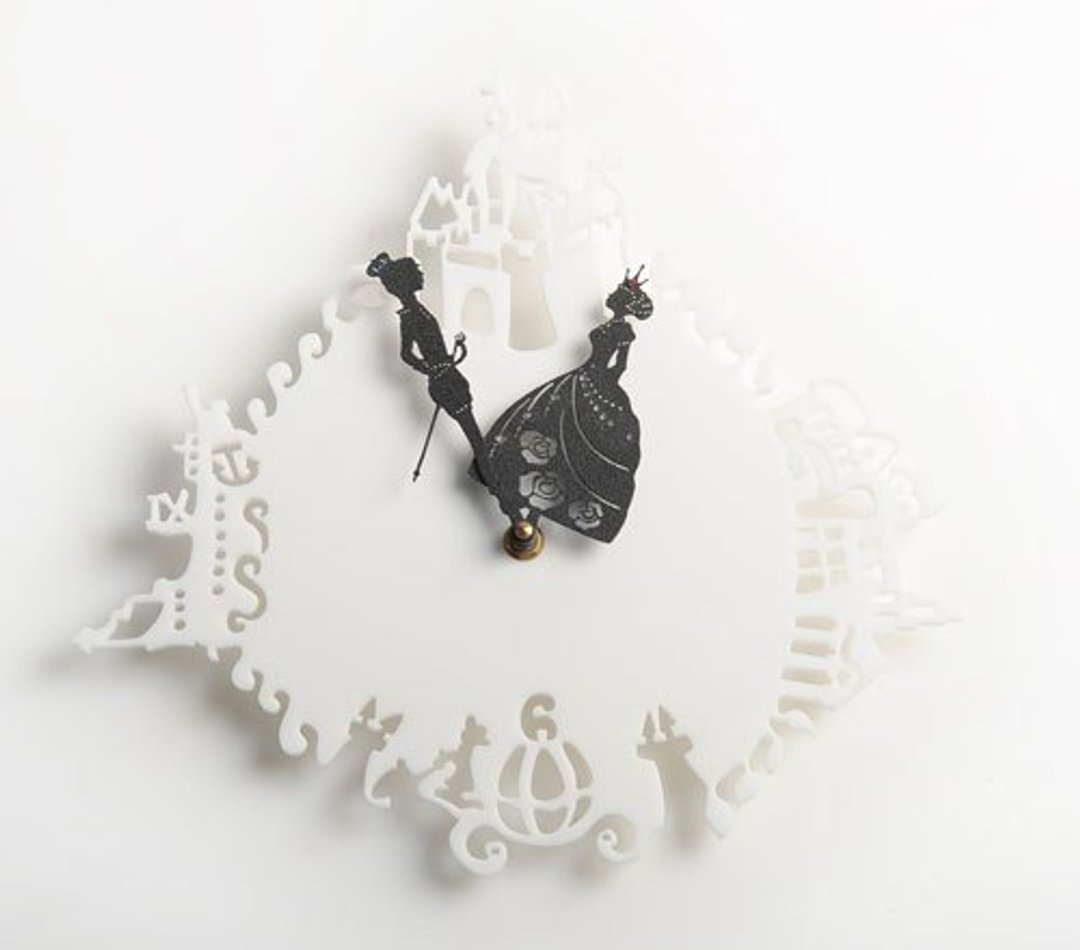 【挂钟】王子与公主 - princess and prince's story Clock - 时钟/闹钟 - 压克力 黑色