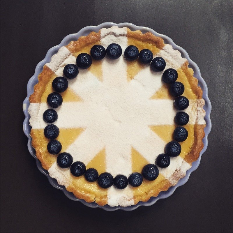 蓝莓布丁塔 - 蛋糕/甜点 - 新鲜食材 蓝色
