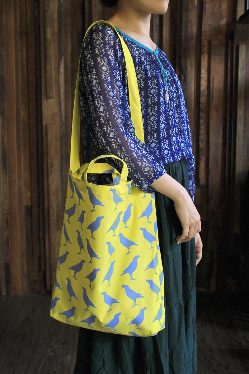 长短把提袋-鲜黄色 - 侧背包/斜挎包 - 其他材质 