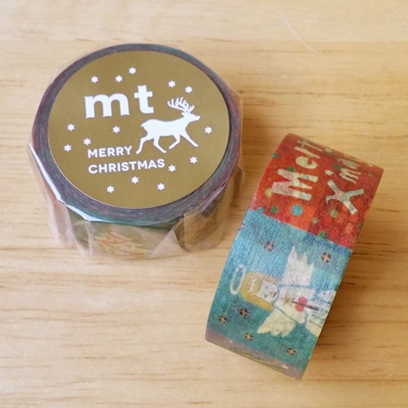 mt 和纸胶带 Christmas【圣诞版画 (MTCMAS63)】生产完了品 - 纸胶带 - 纸 多色