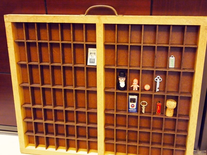 60-70年代美国古董Letterpress 铅字印章收纳格 - 其他 - 其他材质 咖啡色