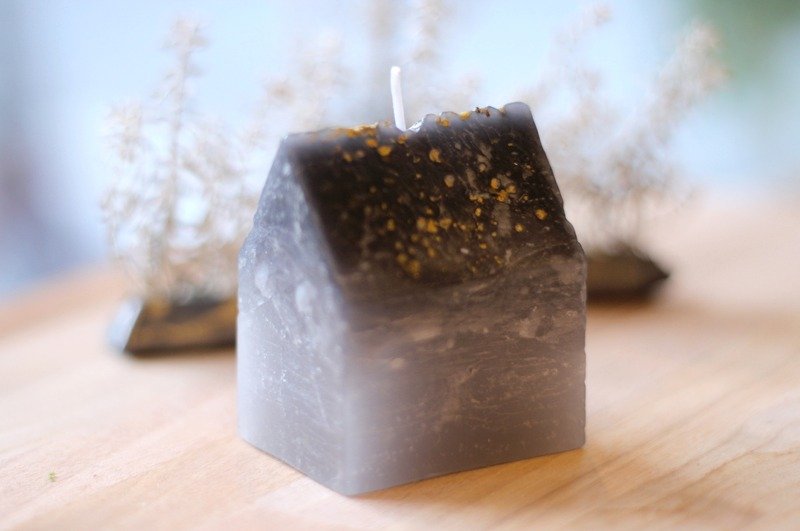 到屋顶上看星星 ▲ 小房子蜡烛 - 蜡烛/烛台 - 蜡 黑色