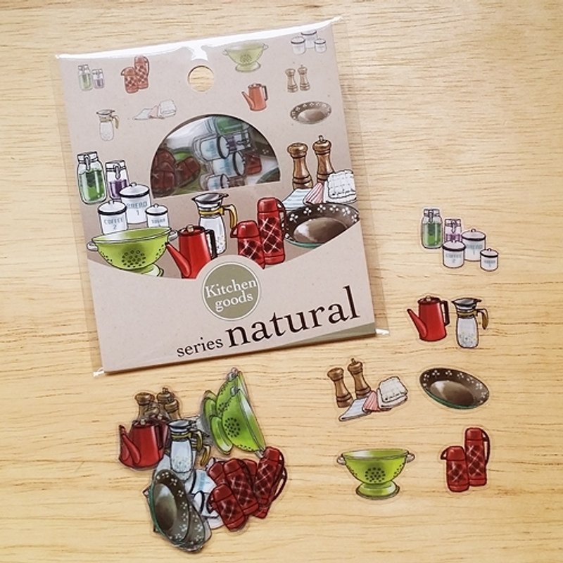 ROUND TOP Yano Design 薄型贴纸【厨房杂货 (YD-FK-008)】 - 贴纸 - 塑料 多色